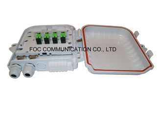Fiber Terminal Box 12 Core ABS Plastic To Load PLC 1:8 Steel Tube Type Splitter