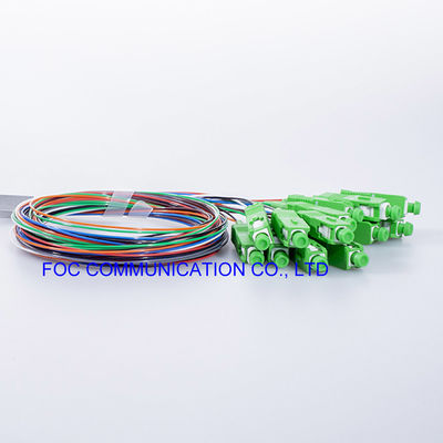 PDL соединителя SC APC Splitter LSZH 1x8 PLC волокна сетей телекоммуникаций низкий