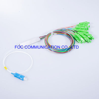 PDL соединителя SC APC Splitter LSZH 1x8 PLC волокна сетей телекоммуникаций низкий
