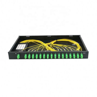 Низкий Splitter 1 RU 19&quot; PLC держателя шкафа PDL 1260nm 1x16 SC APC