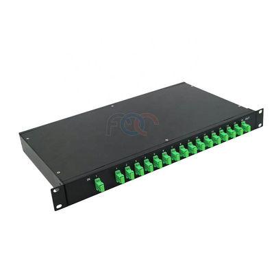 Splitter 1 RU 19&quot; PLC 1x16 FTTH пассивный PDL SC APC держателя шкафа низкий
