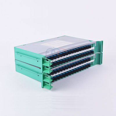 Splitter 1650nm 19&quot; PLC волокна паллета FTTH SC UPC держателя шкафа 1x64