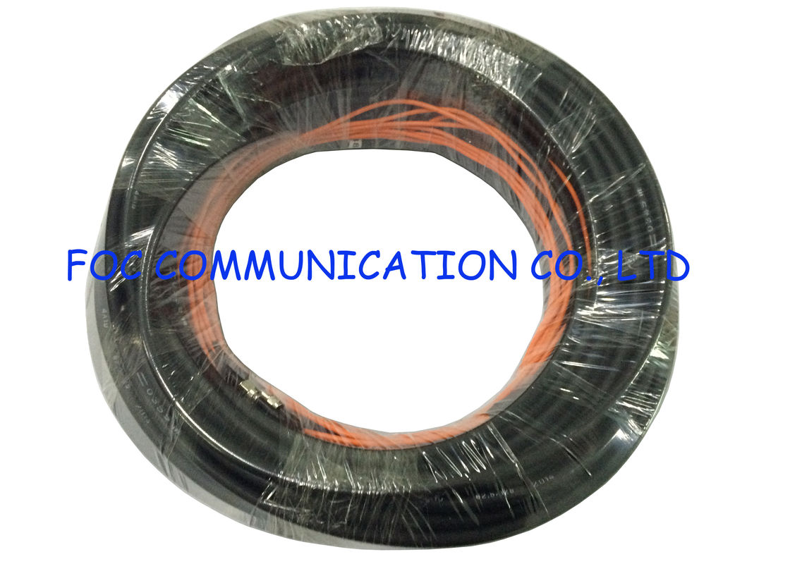 Польза напольной куртки UV упорная FTTH черноты гибкого провода Armored SMA оптического волокна