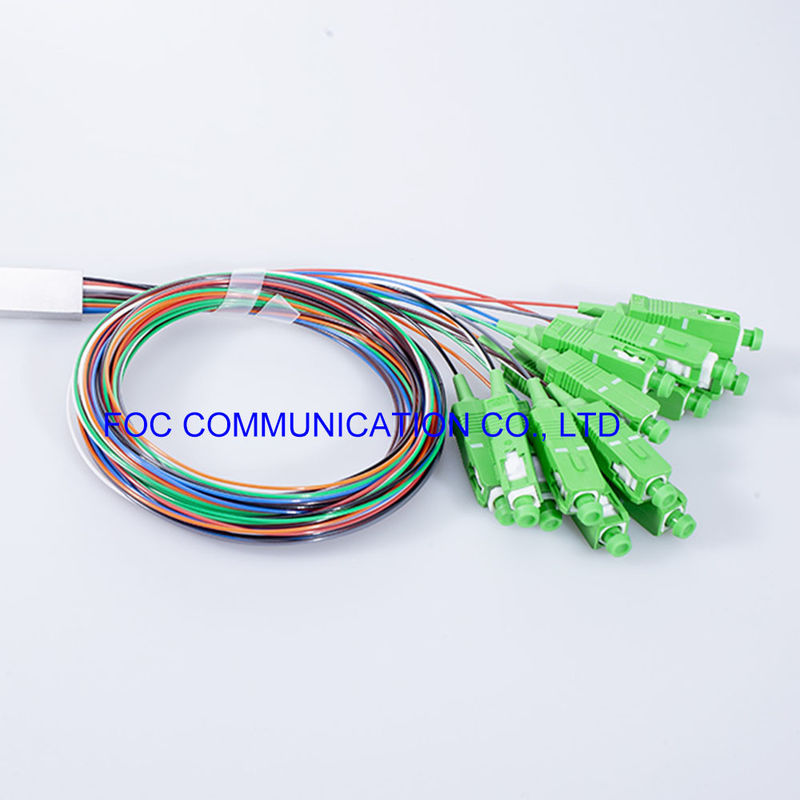 PDL соединителя SC APC Splitter LSZH 1x8 PLC волокна сетей телекоммуникаций низкий